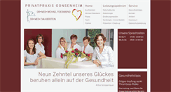 Desktop Screenshot of privatpraxis-gonsenheim.de